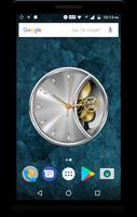 Luxury Silver Clock Live Wallp captura de pantalla 1