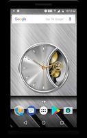 برنامه‌نما Luxury Silver Clock Live Wallp عکس از صفحه