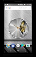 Luxury Silver Clock Live Wallp captura de pantalla 3