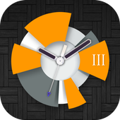 Orange Clock Live Wallpaper ikona