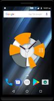 Orange Clock Live Wallpaper скриншот 1