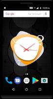 برنامه‌نما Orange Clock Live Wallpaper عکس از صفحه