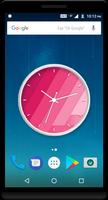 Pink Clock Live Wallpaper poster