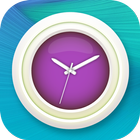 Purple Clock Live Wallpaper ikona