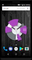 Purple Clock Live Wallpaper 스크린샷 1