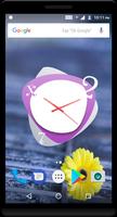 Purple Clock Live Wallpaper capture d'écran 3