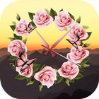 Rose Clock Live Wallpaper 圖標