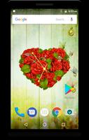 Rose Clock Live Wallpaper capture d'écran 3