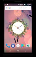 Spring Flower Clock live Wallp screenshot 1