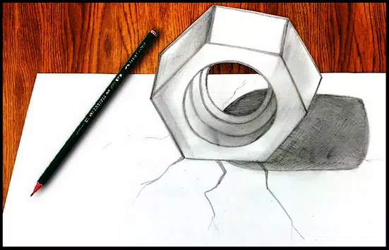 Descarga de APK de 300+ DIY dibujos 3D lapiz. Aprende dibujar 3D para  Android