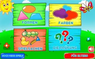 Farben und Formen für Kinder Plakat