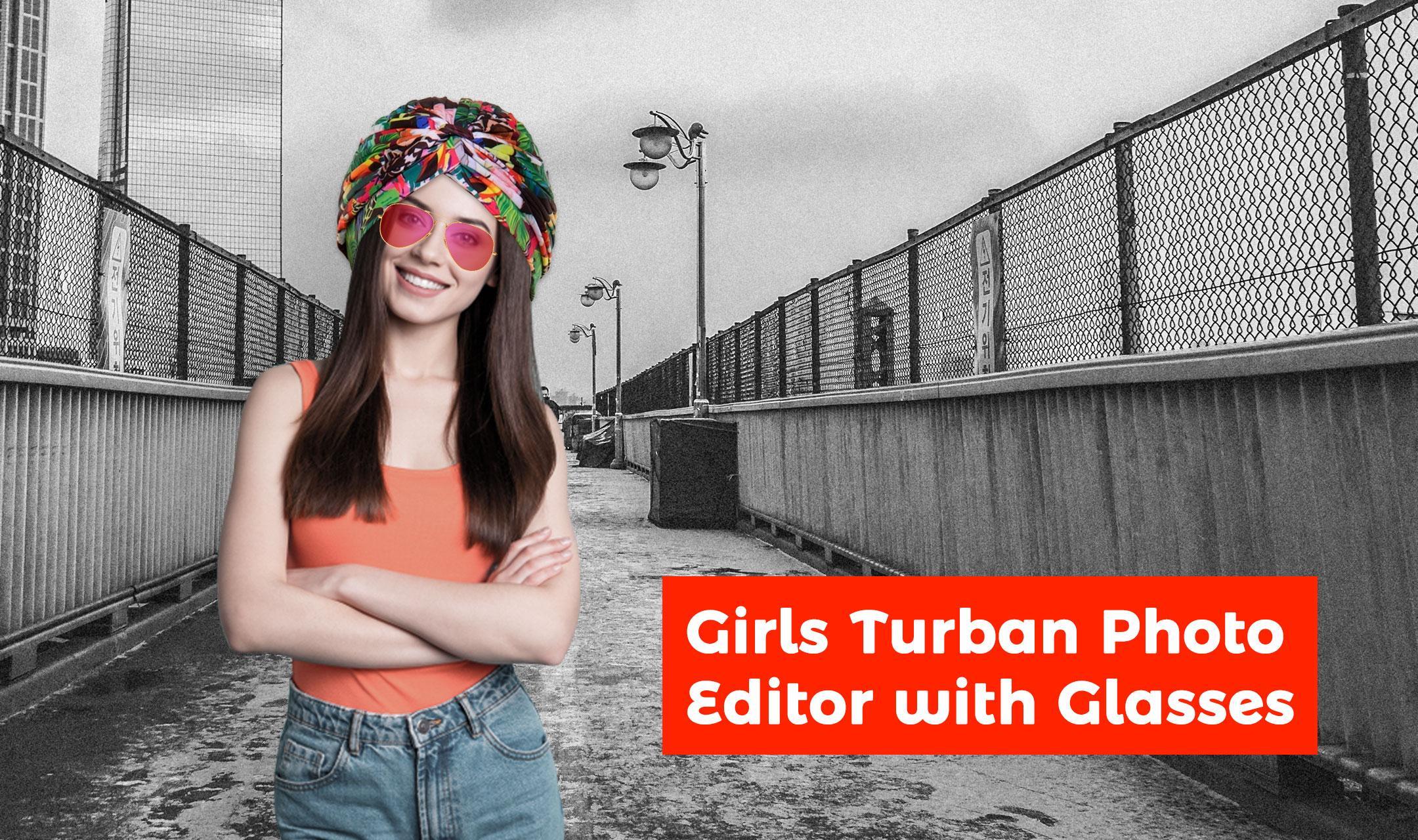 Girls Turban Photo Editor with Glasses 5