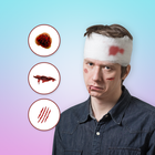 Injury on Face Photo Maker icon