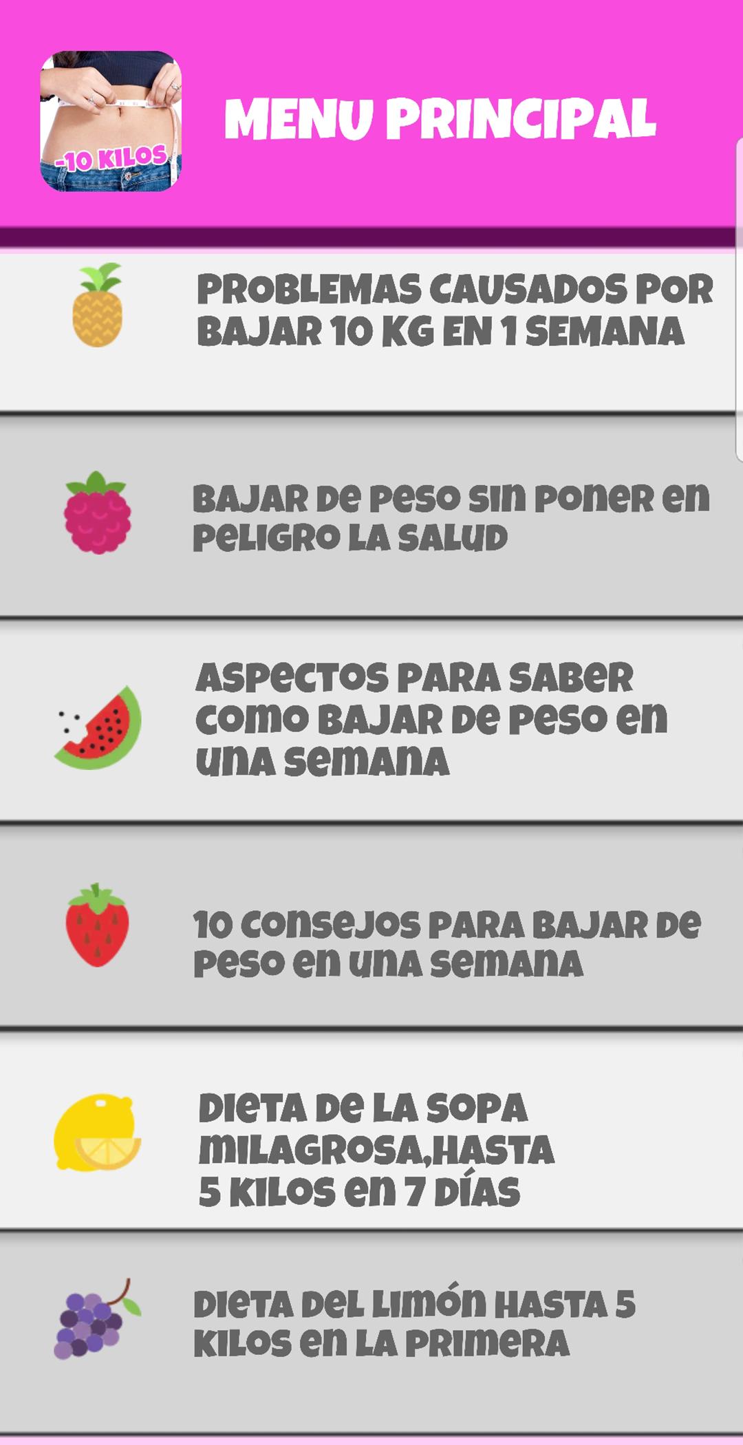 Cómo bajar de peso 10 kg en 7 días Cómo bajar de peso 10 kg en 7 días