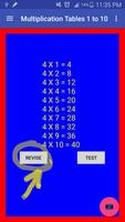برنامه‌نما Multiplication Tables 1 to 10 عکس از صفحه