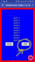 Multiplication Tables 1 to 10 اسکرین شاٹ 2