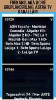 Astra TV ve RADIO INFOS gönderen