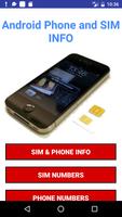 Android-Telefon und SIM-Info Plakat