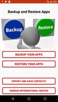 Backup and Restore Yours Applications poster