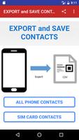 پوستر Export and Save Contacts