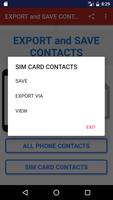 برنامه‌نما Export and Save Contacts عکس از صفحه