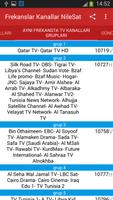 Frekanslar Kanallar NileSat Ekran Görüntüsü 2