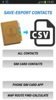 Save-Export Contacts پوسٹر