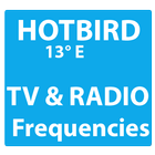TV and Radio Frequencies on HotBird Satellite ícone