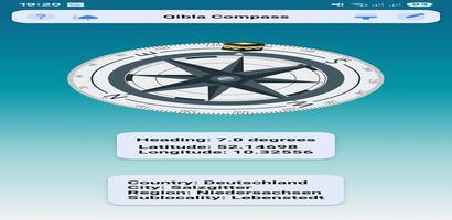اتجاة القبلة Qibla Compass poster