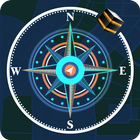 Qibla Compass Map: GPS Compass icon