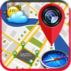 GPS Map Camera & Compass ícone