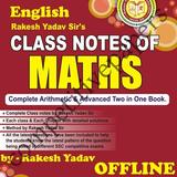 Rakesh Yadav Class Notes of Mathematics in English icône