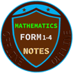 Mathematics form 1 to 4 notes simgesi