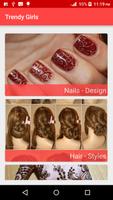 Hair styles,Nail Paint,Mehendi Affiche