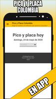 Pico y placa Colombia Affiche