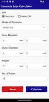 Concrete Tube Calculator syot layar 1
