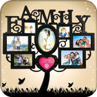Family Tree Photo Collage-icoon
