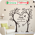 Wall Sticker Ideas ไอคอน