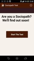 Sociopath Test Plakat