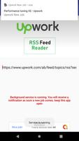 Upwork Job Alert (RSS feed). تصوير الشاشة 1