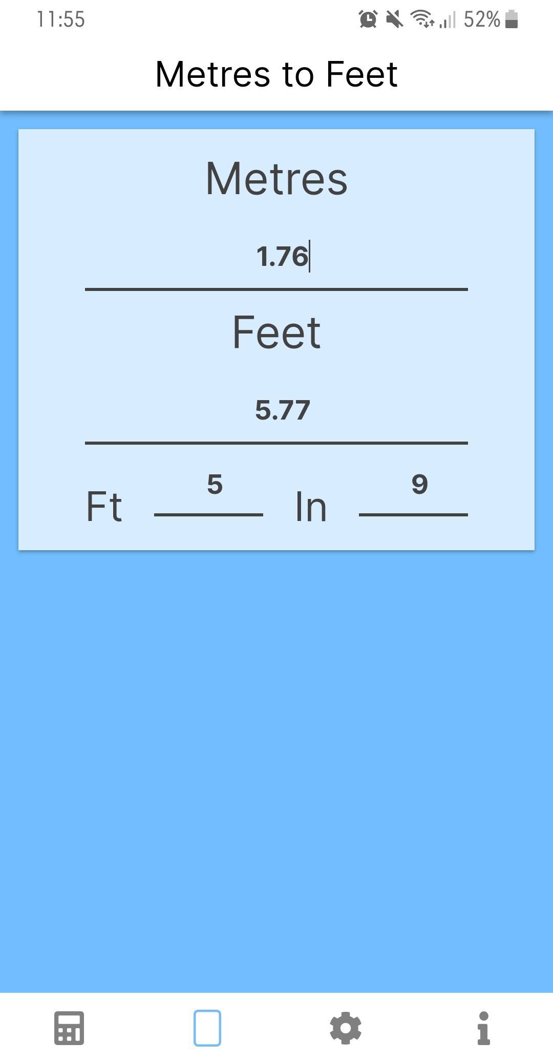 In 7 meters feet Height Conversion