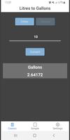 Liter Gallon Converter capture d'écran 1