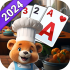 Cooking Solitaire Chef Bear آئیکن