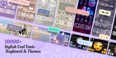 Cool Fonts - Keyboard & Themes Affiche