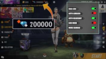 FFFF Diamon Heck RealFre App الملصق