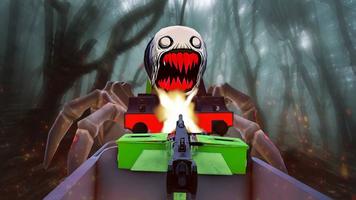 Scary Horror Spider Train Game ภาพหน้าจอ 2