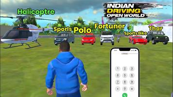 Indian Driving Open World Real पोस्टर