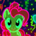 Cute Neon Pony Wallpapers icône