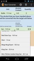 Alcohol & Beer Converter captura de pantalla 1