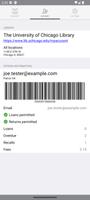 برنامه‌نما Checkout UChicago عکس از صفحه